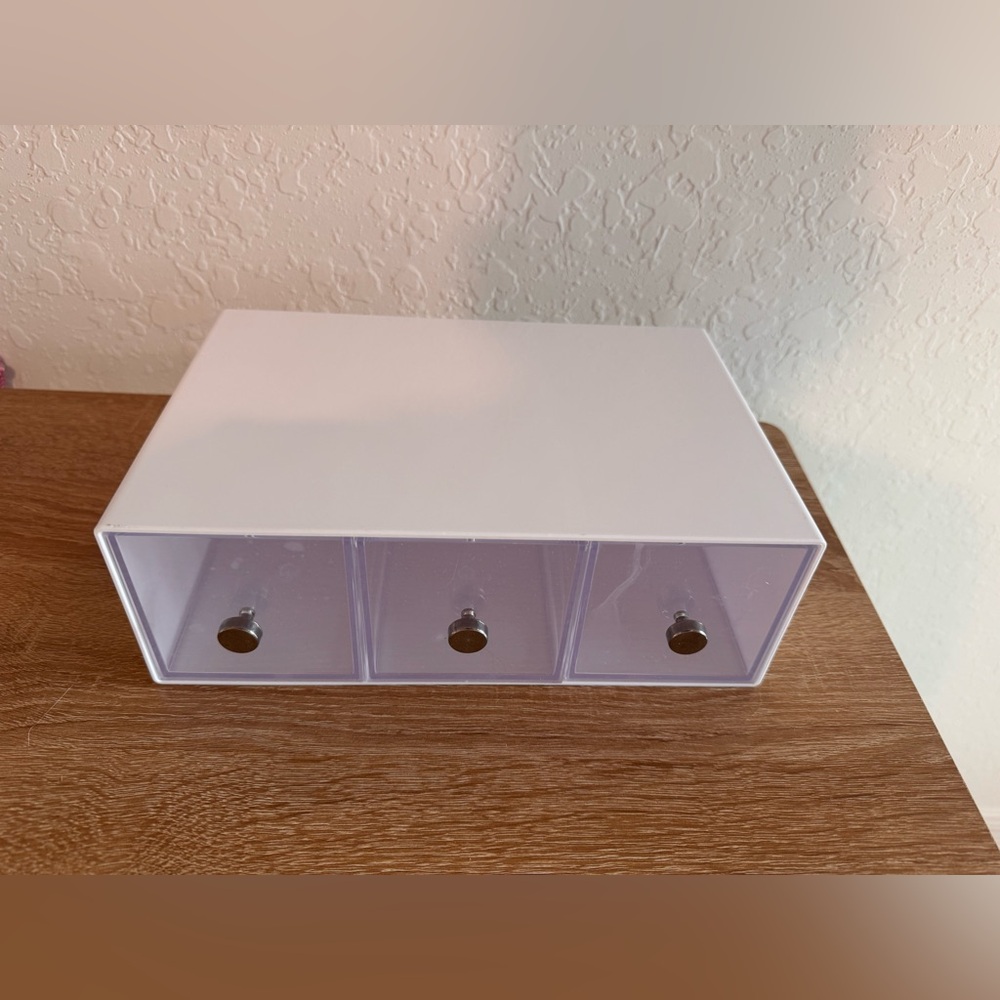 mDesign teabags Storage Box - Practical 3 Compartment teabags Holder